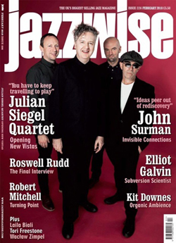 JSQ on cover of Jazzwise Feb 2018